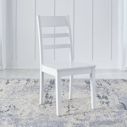 Landale - Ladderback Side Chair - Chestnut & White