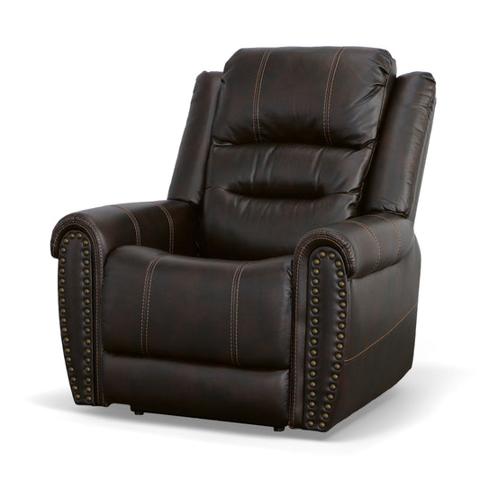 Oscar - Power Recliner With Power Headrest - Molasses