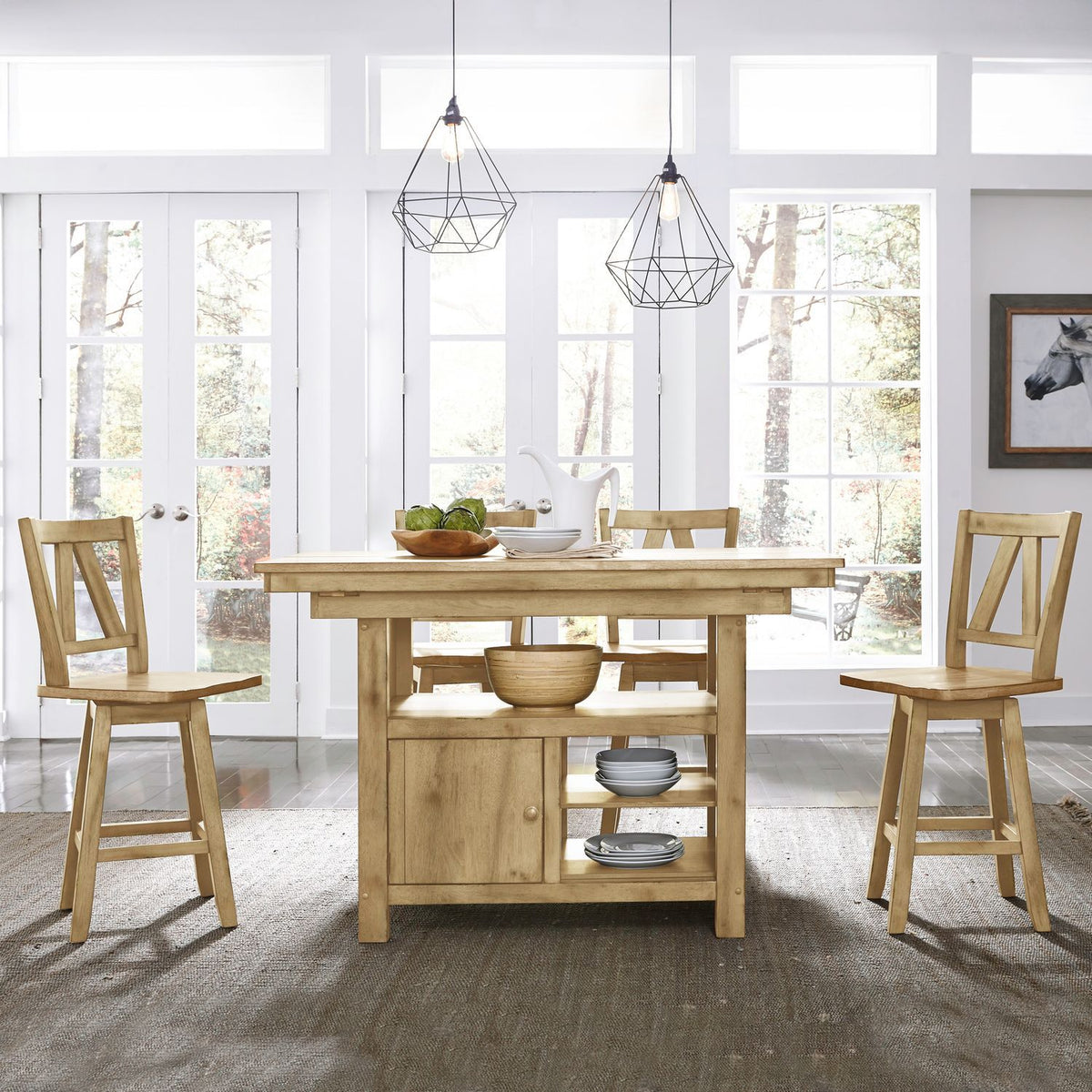Lindsey Farm - Kitchen Island Base - Natural