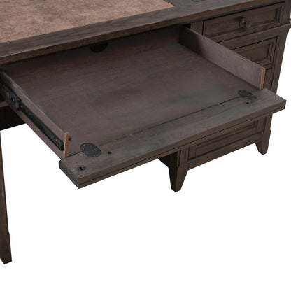 Paradise Valley - Executive Desk - Saddle Brown