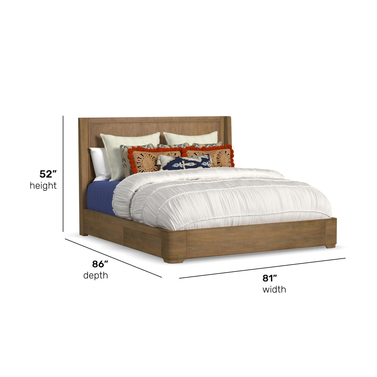 Normandy - Panel Storage Bed