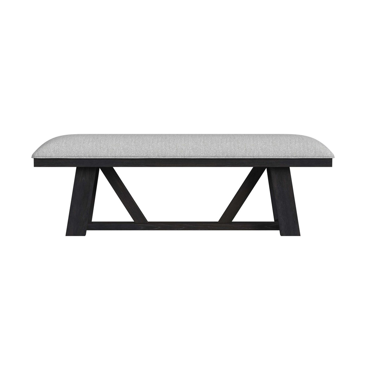 Transcend - Dining Bench - Charcoal / Light Gray