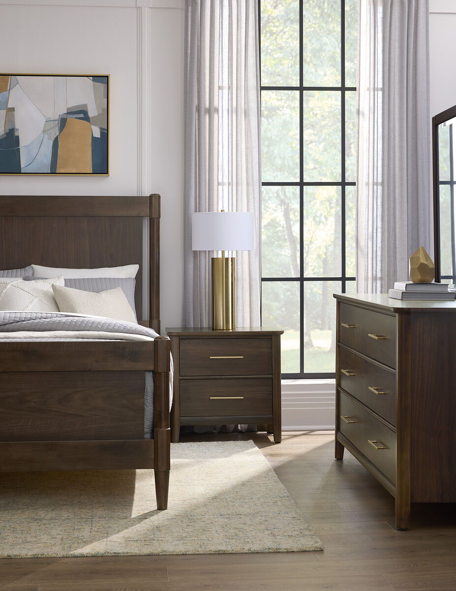 Nordhaven - Queen Poster Headboard - Nordic Walnut