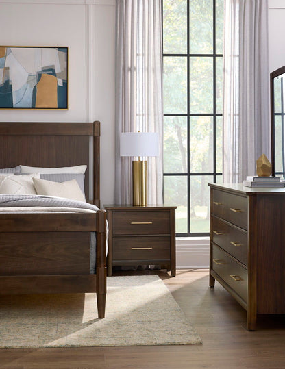 Nordhaven - Queen Poster Headboard - Nordic Walnut