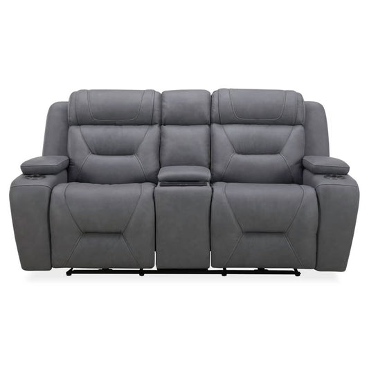Chapman - Loveseat With Console P2 & ZG - Aline Blue Gray