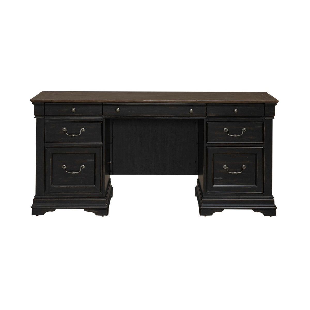 Meritage - Jr Executive Credenza - Aged Charcoal