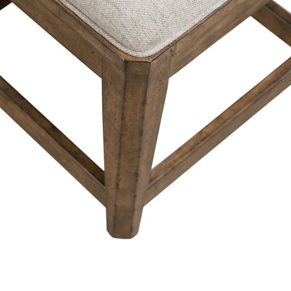 Carolina Park - Upholstered Console Stool - Amber Brown