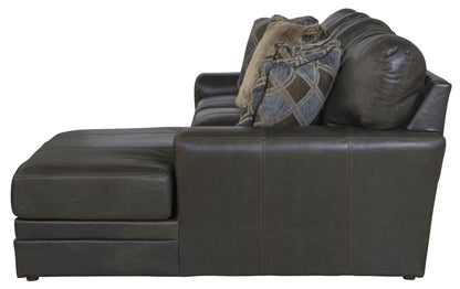 Denali - Italian Leather Match Sectional