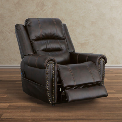 Oscar - Power Lift Recliner With Right-Hand Control & Power Headrest - Molasses