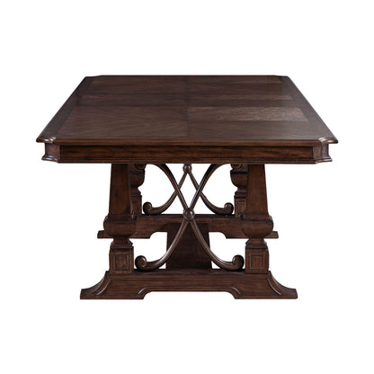Provence Park - Trestle Table Top - Chateau Brown