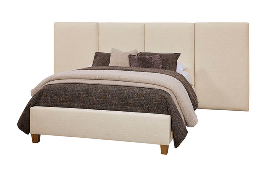Joinery - Queen / King Wings (Set of 2) - Ivory Cream / Espresso Oak