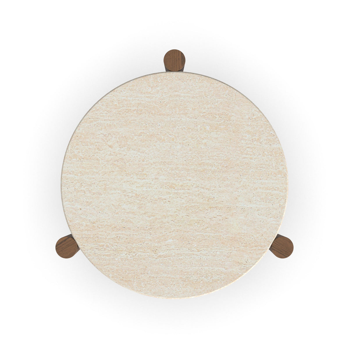 Verona - Accent Table - Beige / Dark Brown