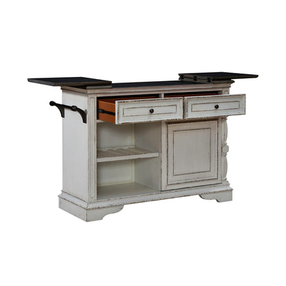 Magnolia Manor - Bar Cart - Antique White