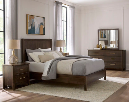Nordhaven - Queen Panel Headboard - Nordic Walnut