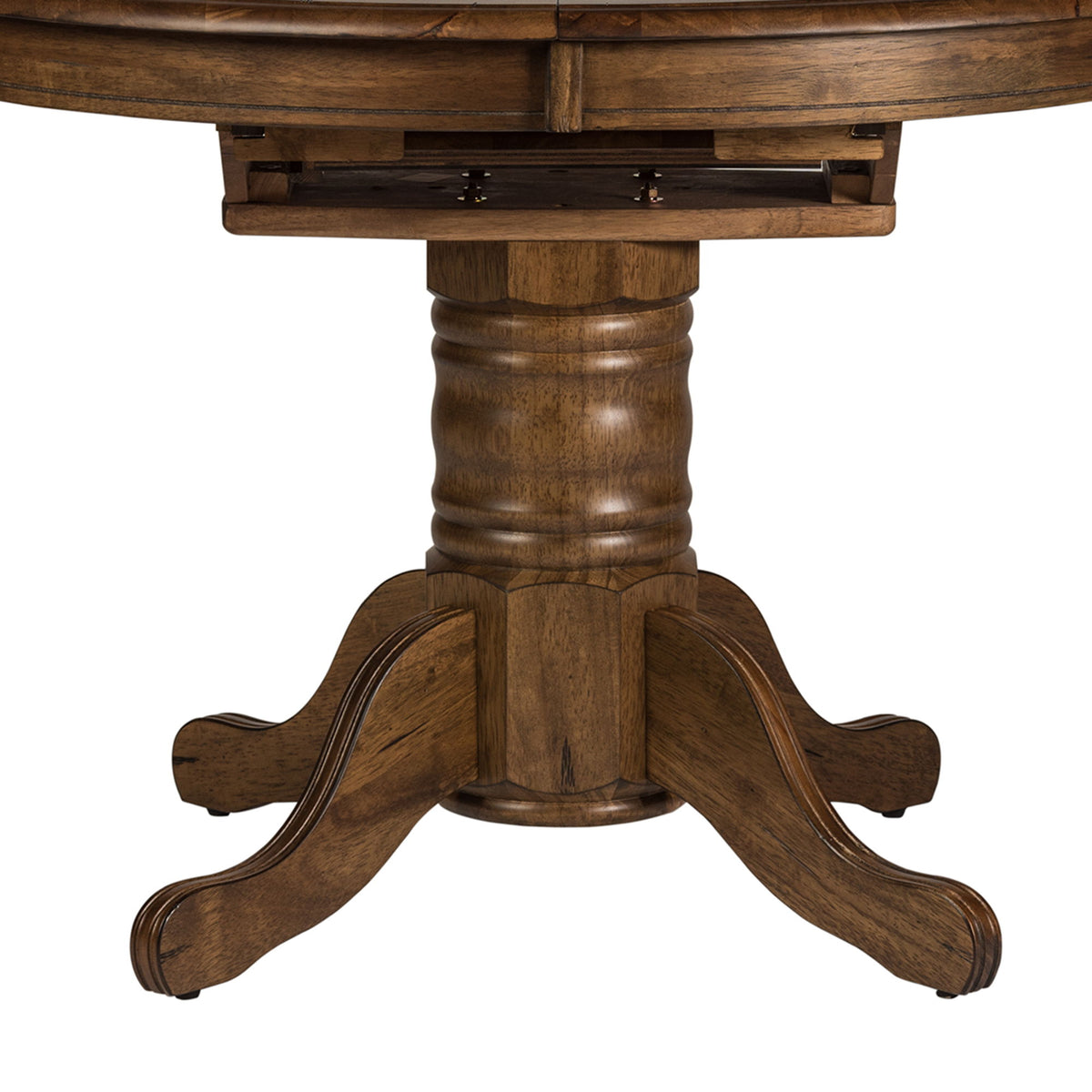 Carolina Crossing - Oval Pedestal Table Base - Antique Honey