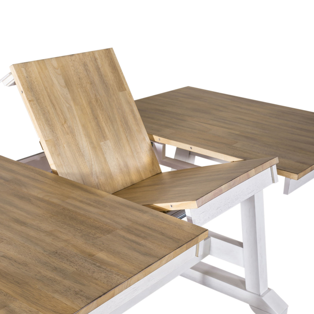Lindsey Farm - Trestle Table Top - Weathered White & Sandstone