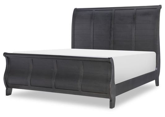 Vintage Market - Sleigh Bed Side Rails Queen / King - Kettle Black