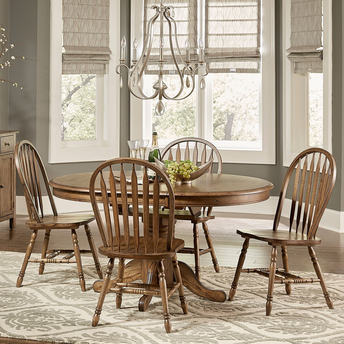 Pedestal table set