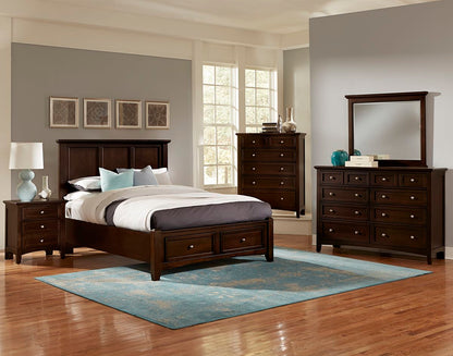 Bonanza - Queen Mansion Headboard - Merlot