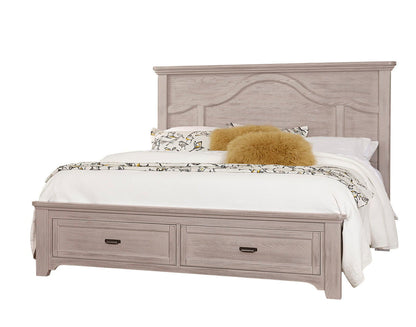 Bungalow - Queen Mantel Headboard - Dover Gray Two Tone