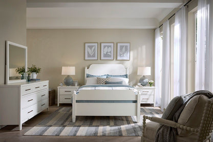 Pure Maple - Queen Poster Headboard - Cottage White