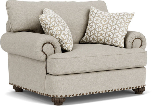 Patterson - Fabric Chair, Nailhead Trim