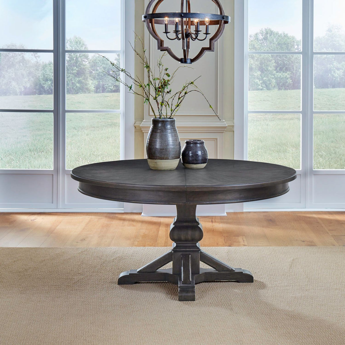 Paradise Valley - Pedestal Table - Saddle Brown