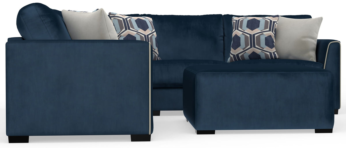 Jetson - Sectional With Comfort Coil Seat Cushions, Included Accent Pillows & Cocktail Ottoman