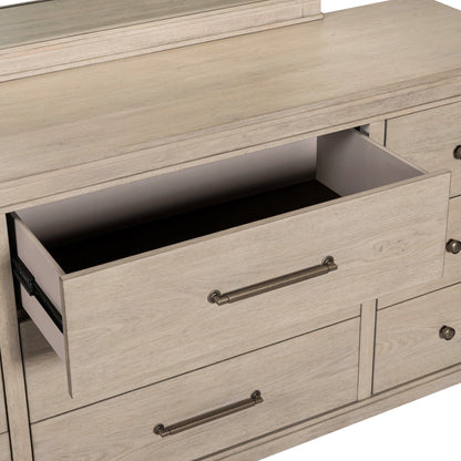 New Haven - Dresser & Mirror - Sanctuary White