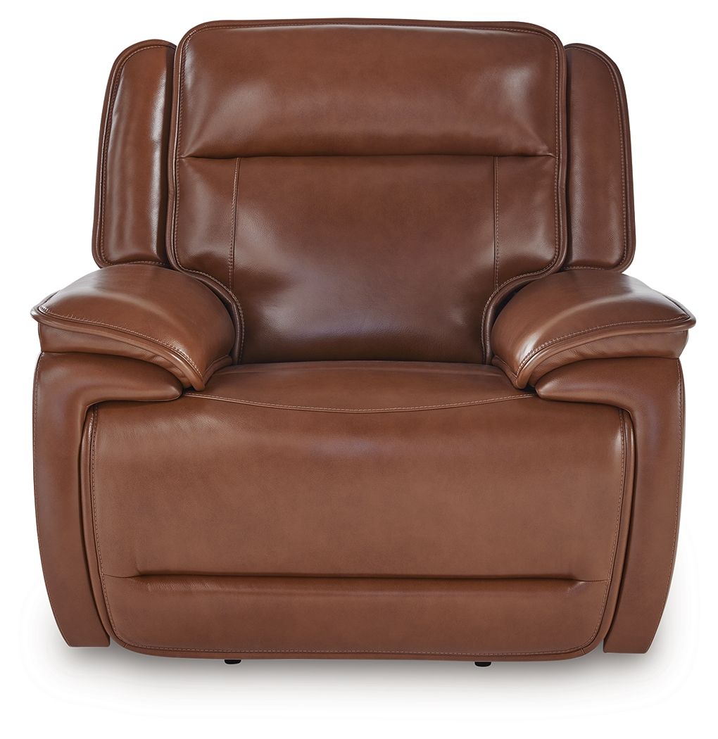 Healy Pier - Power Recliner / Adj Headrest - Chocolate
