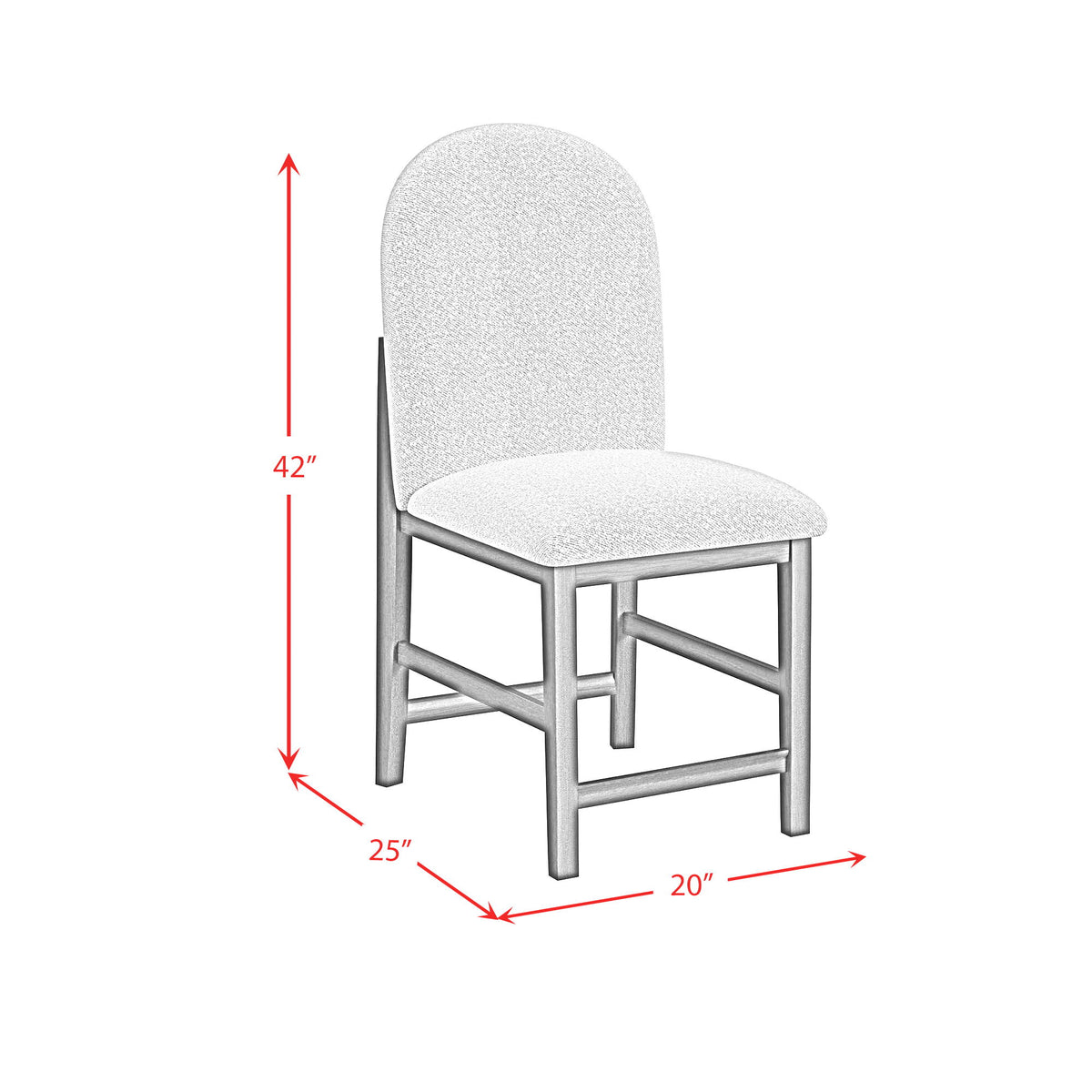 Portland - Round Back Counter Stool (Set of 2) - Black / Gray
