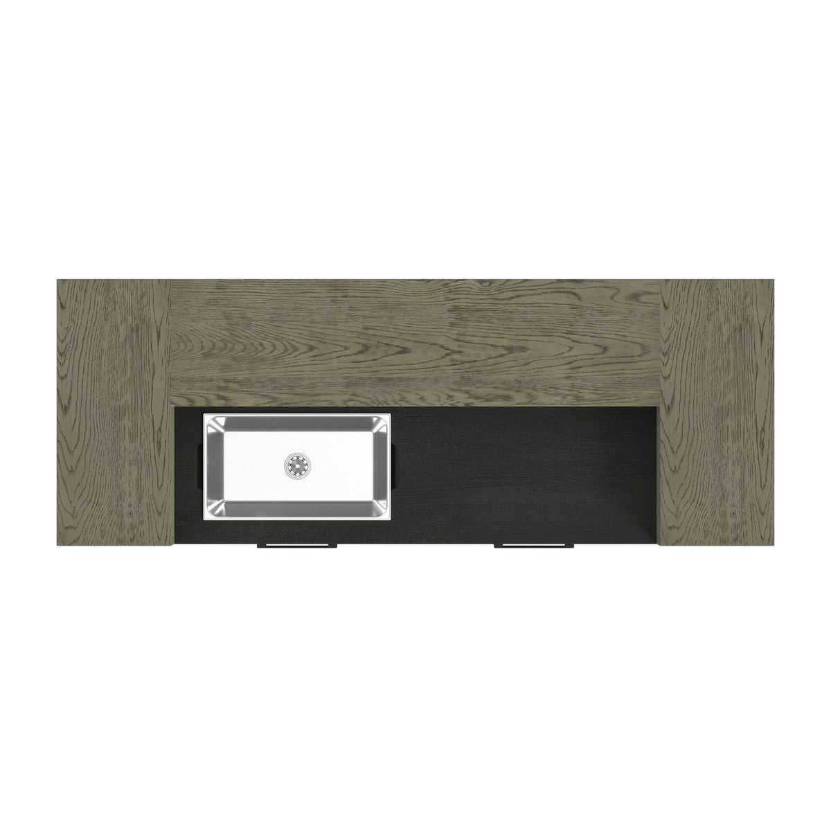 Jemma - Bar Table With Light - Gray And Dark Espresso