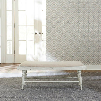 Whitney - Bench - Antique Linen / Weathered Gray