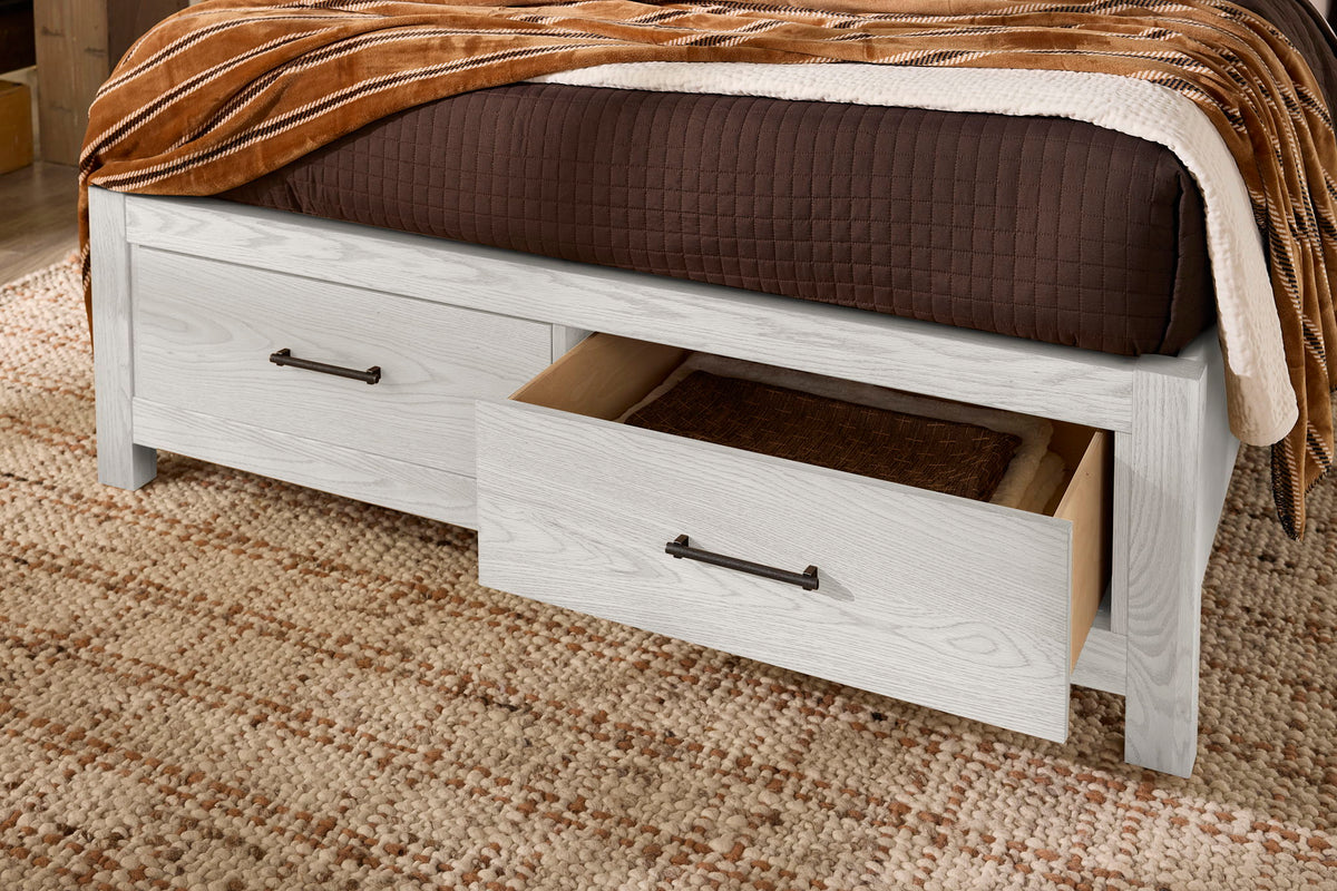 Lodge & Loft - Queen Storage Footboard - Soft White