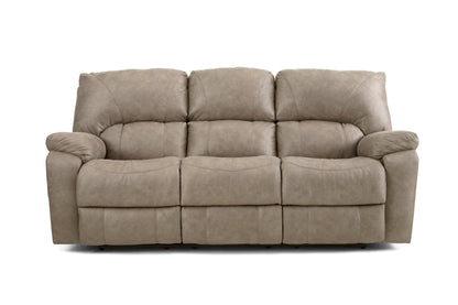 Beige sofa on a white background