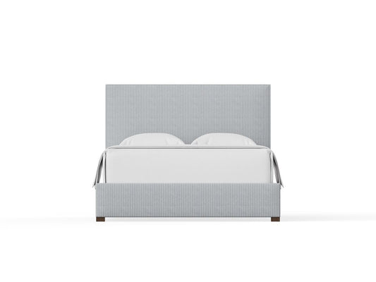 Choices - Queen Upholstered Footboard - Navy Stripe