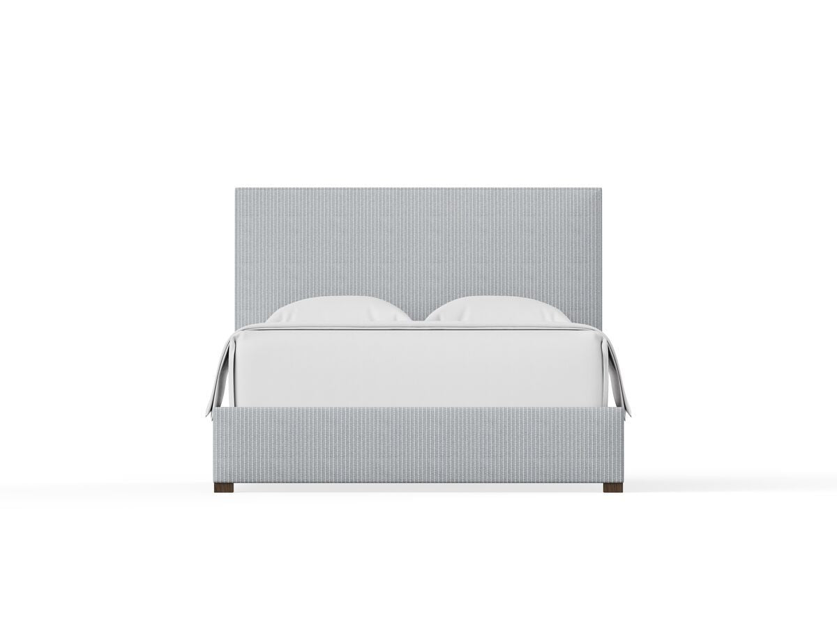 Choices - Amelia Queen Upholstered Headboard - Navy Stripe