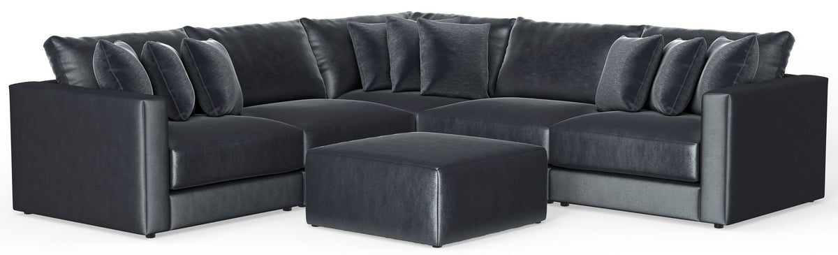 Remington - Modular Sofa And Cocktail Ottoman - Slate