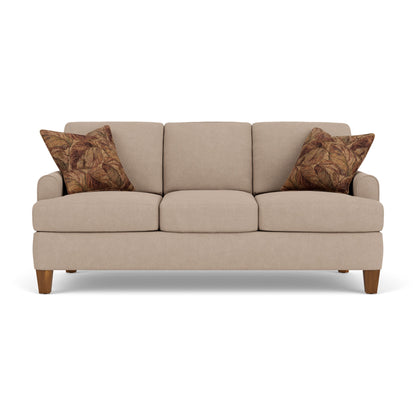 Moxy - Fabric Sofa, T-Shaped Seat Cushion, Rounded Mailbox Arms