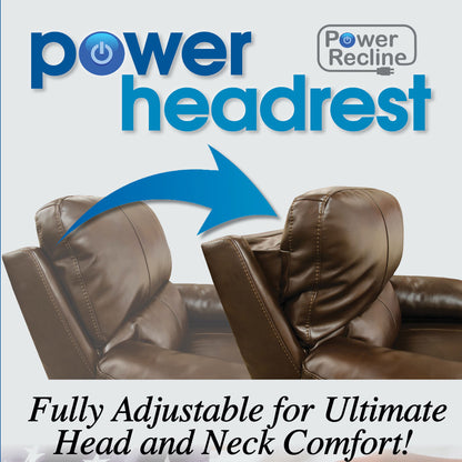 Zen - Power Recliner With CR3 Heat / Massage / Zero Gravity - Chocolate