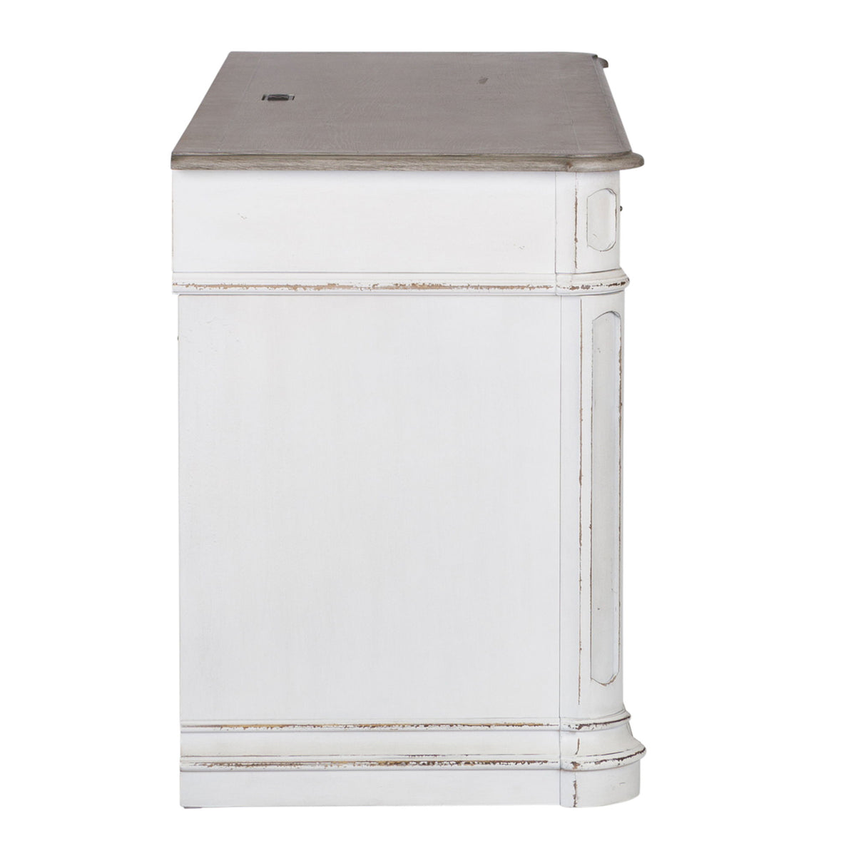 Magnolia Manor - Jr Executive Credenza Top - Antique White
