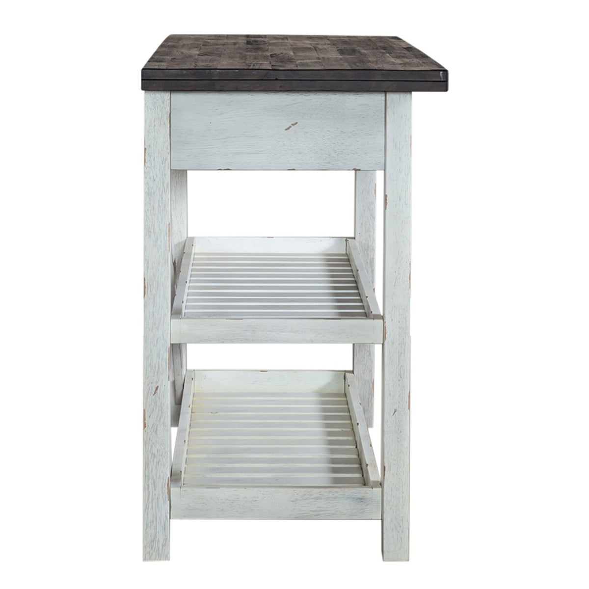Farmhouse - Server - Two Tone White / Wood Tone