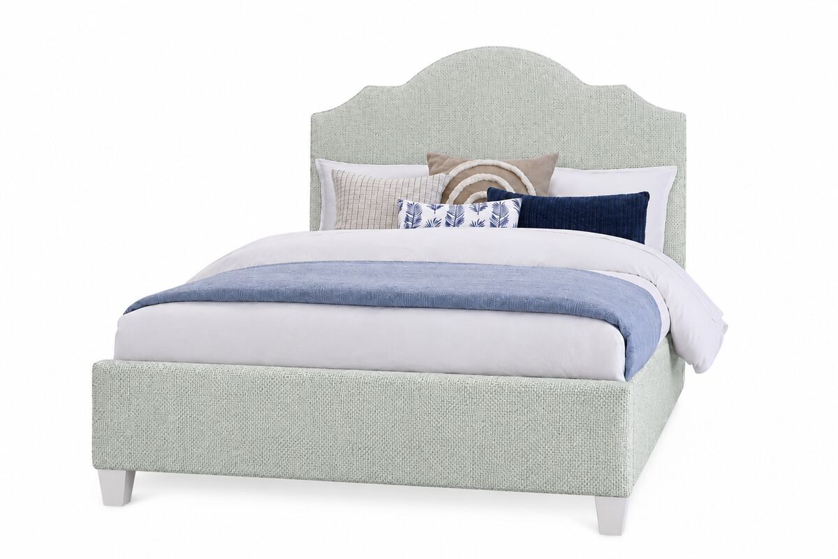 Tide & Timber - Queen Upholstered Headboard 5/0 - Forest Green