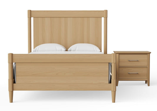 Nordhaven - King Poster Footboard - Clear Maple