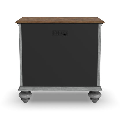 Plymouth - Nightstand - Gray