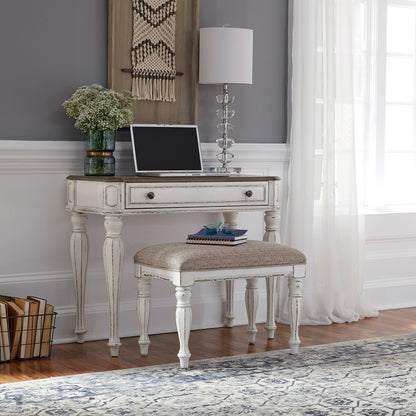 Magnolia Manor - Accent Bench - Antique White
