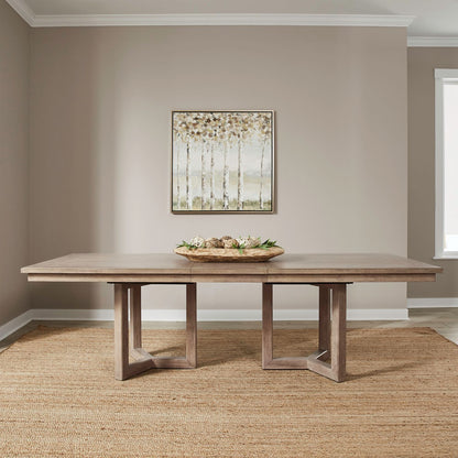 Proximity Place - Double Pedestal Table Top - Barley Buff