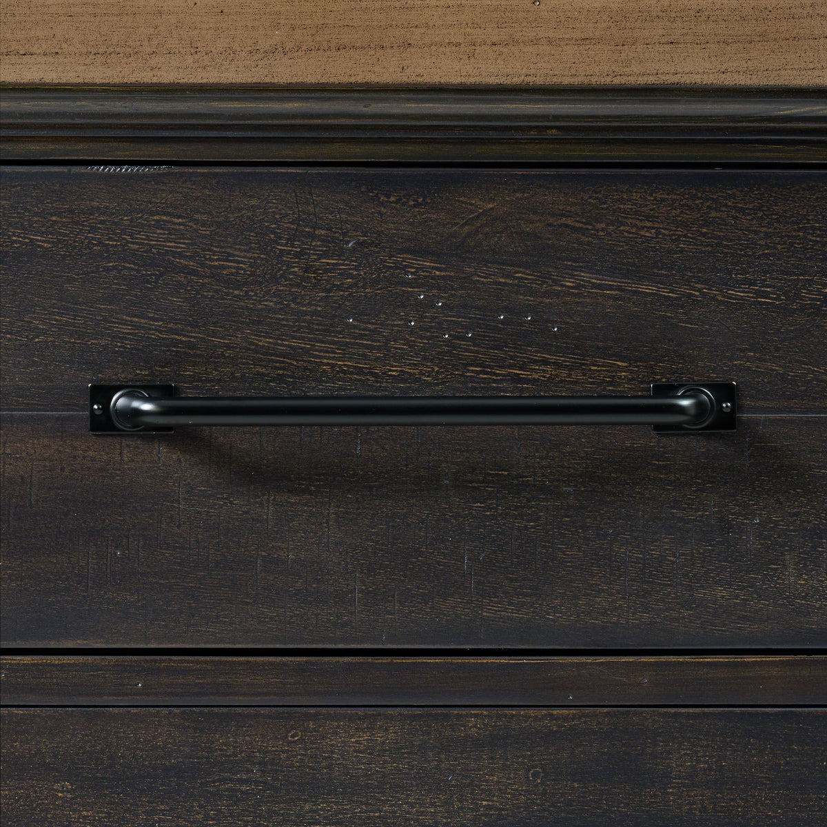 Montrose - Server And Hutch With LED Light - Espresso And Brown