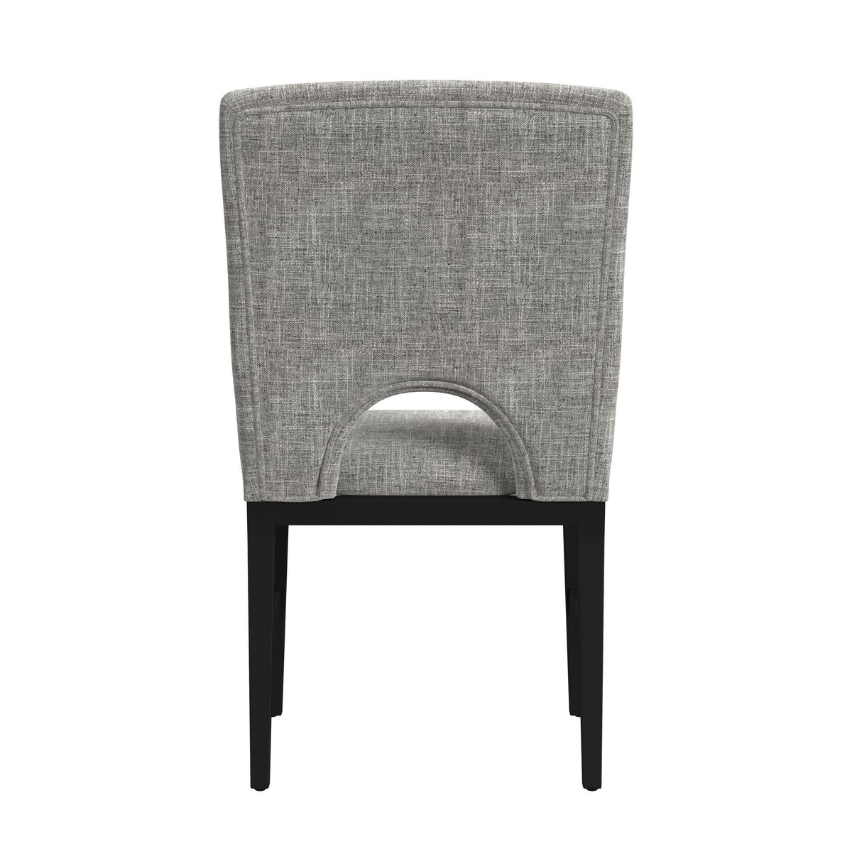 Oregon - Fabric Dining Side Chair (Set of 2) - Gray / Black