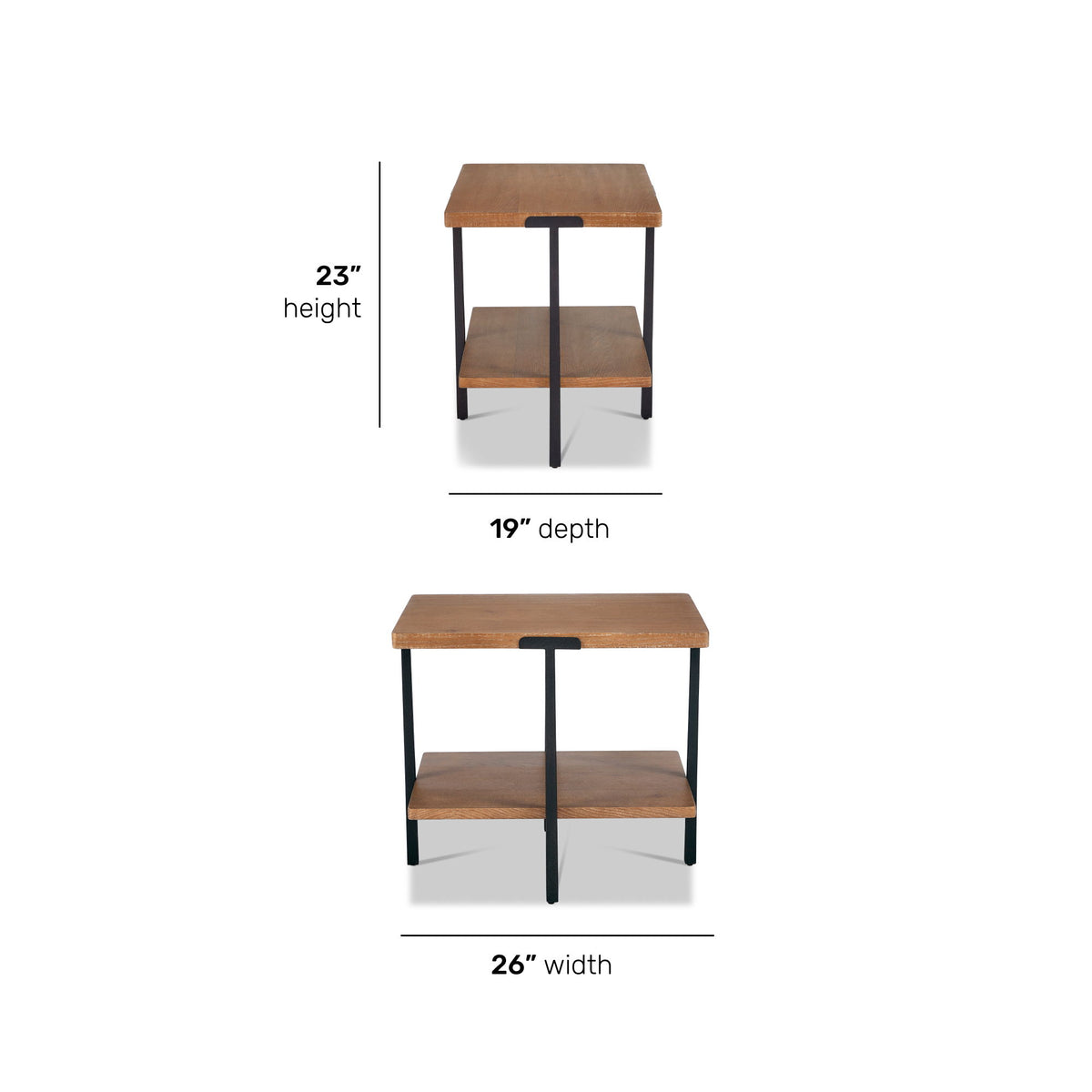 Millwork - End Table - Light Brown